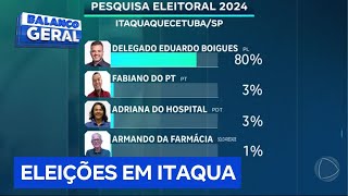 Delegado Eduardo Boigues lidera com 80 das intenções de voto para a Prefeitura de Itaquaquecetuba [upl. by Murdock]