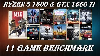 Ryzen 5 1600 amp GTX 1660 Ti  11 Games Tested [upl. by Grata]