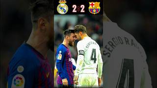 Real Madrid 🆚️ Barcelona 22 Epic Match Highlights football shorts ronaldo messi futbol [upl. by Kala665]