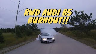 Big Turbo 18T Rwd Audi B5 Rolling Burnout  2017 [upl. by Huber]