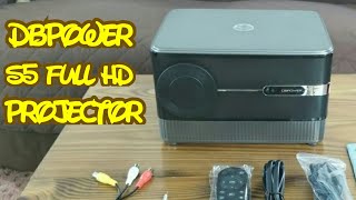 DBPOWER S5 Full HD Projector 4k with wifi and bluetooth [upl. by Lynnell]