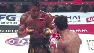 Muay Thai Furia y Sangre Buakaw vs Boxeador Ruso [upl. by Aniham]