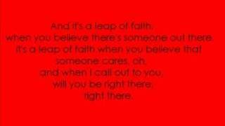 Michelle Branch  Leap of Faith lyrics [upl. by Tala]