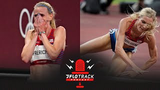 Courtney Frerichs Wins Silver amp Emma Coburn Falls In Olympic Steeple Final [upl. by Mechelle]