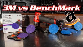 Dont Waste Your Money 3M Cubitron vs Benchmark Abrasives 3inch Roloc Discs on Amazon [upl. by Auqinat]