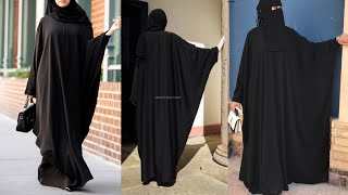 butterfly Abaya cutting and stitching Abaya cutting and stitching step by step very easy method [upl. by Morry798]