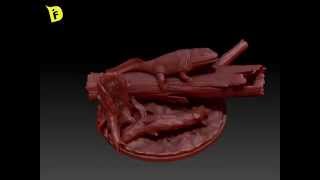 Ichthyostega sculp demo [upl. by Safier]