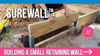 Building a small retaining wall using CirtexStrol SureWall™ Retaining wall extension Part 4 [upl. by Allicserp]