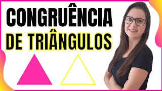 CASOS DE CONGRUÊNCIA DE TRIÂNGULOS 👩‍🏫 PROF GISELE RAMOS [upl. by Itnahs]