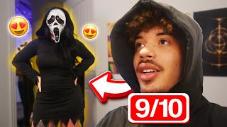 HUSBAND RATES MY HALLOWEEN COSTUMES 🎃 [upl. by Eliseo]