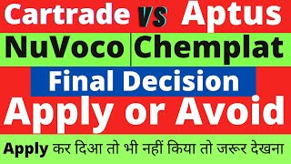 Cartrade VS Aptus Value IPO Apply or Avoid  किस IPO में APPLY किसको करे Avoid  Nuvoco IPO smtalks [upl. by Lucic]