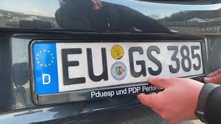 PKW Kennzeichen Halterung Nummernschild Halter wechseln hinten Opel Corsa E Anleitung [upl. by Gen879]