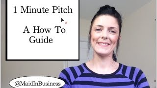 1 Minute Sales Pitch  A How To Guide [upl. by Eibber]