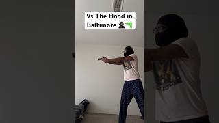 How hoods in ATL vs Baltimore be😂🔫 gunshort funnyskit hoodcomedy 1911pistol [upl. by Mallory944]