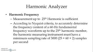 Harmonic Analyzers Power Quality Measuring Devices Power Quality amp Management [upl. by Coshow737]