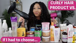 If I had to choose MY FAVORITE CURLY HAIR PRODUCTS Product VS  BiancaReneeToday [upl. by Itsud]