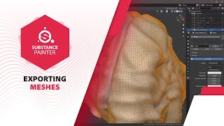 Substance Painter 20201 Export Mesh  Adobe Substance 3D [upl. by Fitzhugh]