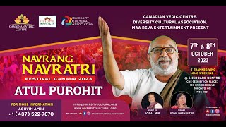 Navrang Navratri Festival Canada 2023 by Diversity Cultural Association Atul Purohit 7th Oct2023 [upl. by Yadsnil]