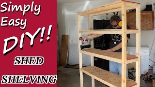 DIY Shed Shelves [upl. by Euk]