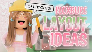 Bloxburg FREE HOUSE LAYOUT IDEAS  5 Layouts  Roblox  auvelva ♡ [upl. by Sivle]