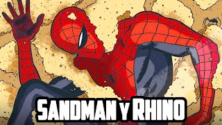 SpiderMan vs Sandman y Rhino  Cómic Narrado [upl. by Annawal]