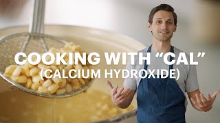 How to cook corn with calcium hydroxide cal  From Kernel to Masa Ep 2 [upl. by Dacy303]