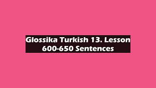 Glossika 13 Lesson 600650 [upl. by Adnilrev]