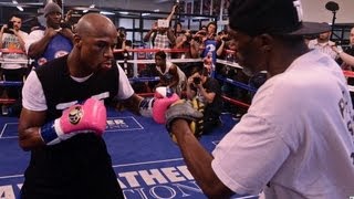 Floyd Mayweather Complete Mitt Workout UNEDITED [upl. by Coates285]