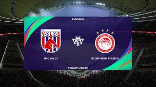 NFC Volos vs Olympiacos 19032023 Stoiximan Super League PES 2021 [upl. by Semajwerdna]