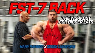 FST7 Back  Get Big Lats with Derek Lunsford X Hany Rambod [upl. by Naliorf]