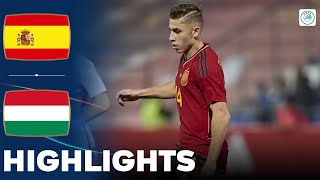 Spain vs Hungary  Highlights  U21 Euro Qualification 17112023 [upl. by Bobbee]