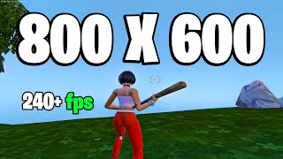 Low Stretched Resolution 800x600  Fortnite Chapter 3 Season 3 FPS BOOST [upl. by Longo206]