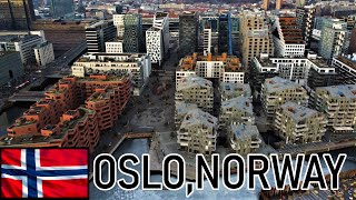 City of Oslo Norway 4k Aerial Drone Tour Travel Short with relaxing music by AHa amp Royksopp [upl. by Lura]