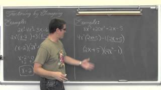 Factoring Polynomials by Grouping [upl. by Spoor]