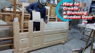 Simple Steps to Craft a Gorgeous Wooden Entryway How to Make a Stunning Wooden Door [upl. by Kciwdahc]