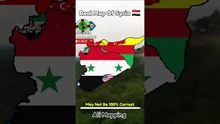 Real Map Of Syria 🇸🇾 europe mapping mapper map countrys shorts [upl. by Wight891]