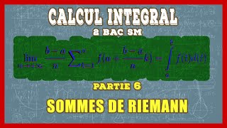 Calcul intégral 2 bac SM cours et exercices corrigés  partie 6  Sommes de Riemann Sn et sn [upl. by Ettenal]