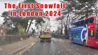 ❄The First Snowfall in London 2024 [upl. by Orsay814]