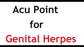 Acupressure Point for Genital Herpes [upl. by Tamberg]