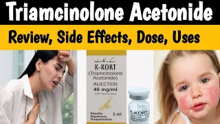 Kenacort Injection Uses and Side Effects  KKort Injection Uses in Urdu  Triamcinolone acetonide [upl. by Inna]