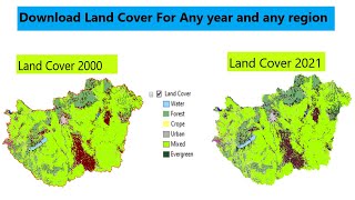 how to download land use land cover data from usgs and create lulc Map How to download lulc data [upl. by Hansel]