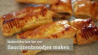 Saucijzenbroodjes maken [upl. by Blanchette]