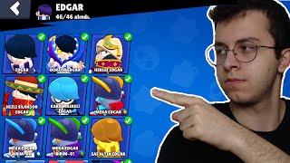 TÜM EDGAR KOSTÜMLERİ İLE OYNADIM  BRAWL STARS [upl. by Eisus]