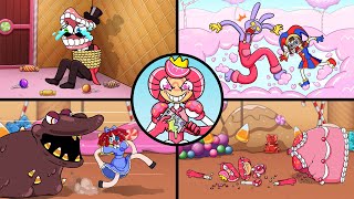 NEW AMAZING DIGITAL CIRCUS  EVIL Candy Princess ATTACK Pomni Toony Toons 2D Ep 2 Animation [upl. by Yelime]