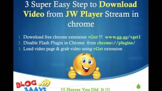 Download JWPlayer Videos in 3 Super Easy Steps [upl. by Airotal]