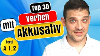 Akkusativ Verben  The 30 MOST important German Verbs with Accusative [upl. by Nevag]