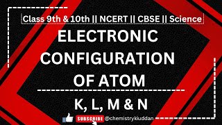 ELECTRONIC CONFIGURATION OF ATOM  KLMN SHELLneet chemistry electronicconfiguration [upl. by Adnohsed]