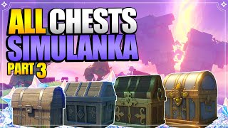 ALL 143 Chest Locations in Simulanka  Part 3  In Depth Follow Along 【Genshin Impact 48】 [upl. by Dyrrej]