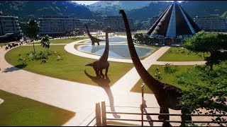 Brachiosaurus Mamenchisaurus Dreadnoughtus amp Indominus Rex Breakout amp Fight 1080p 60FPS [upl. by Assital]