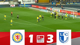 Eintracht Braunschweig gegen 1 FC Magdeburg 13  2 Bundesliga 202425  Spiel Höhepunkte [upl. by Yecrad617]